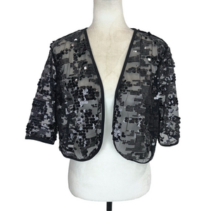 Laura black sequinned bolero